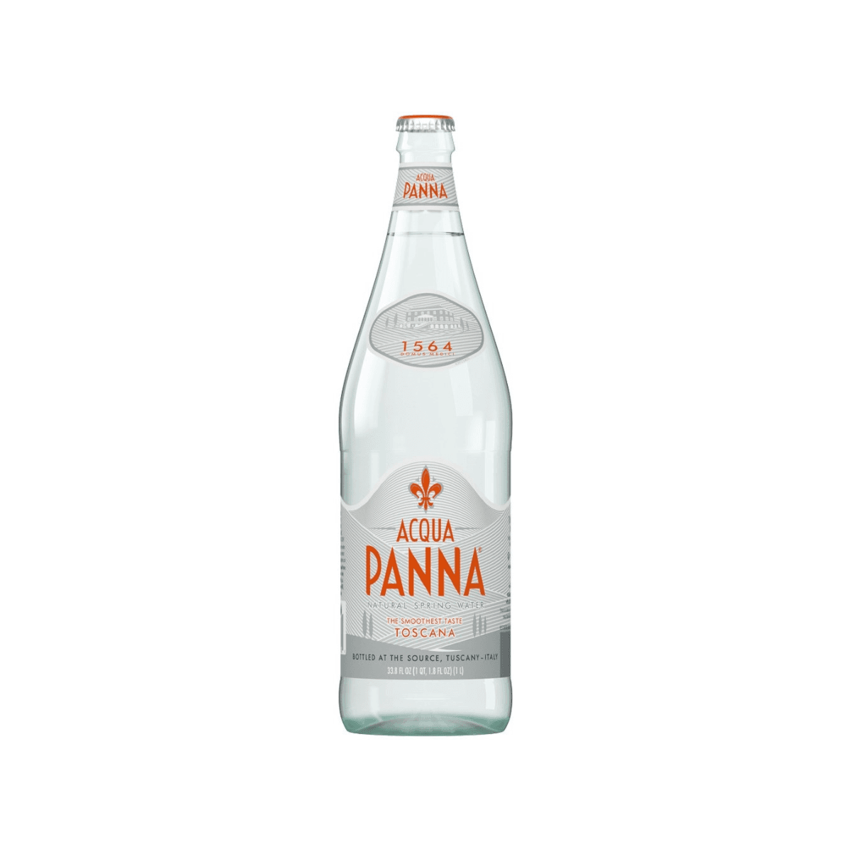 Pure and refreshing Aqua Panna spring water for a smooth taste.